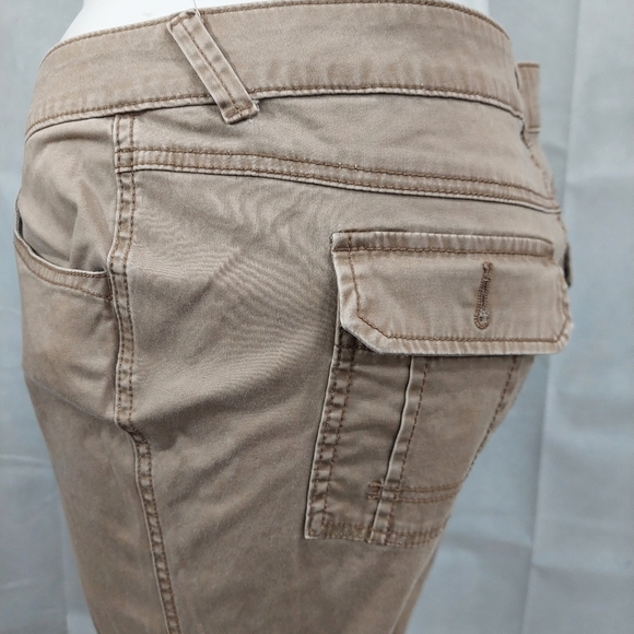 a. n. a. Cargo Boyfriend Pant Modern Fit 16P Neutral Tan Ankle Trouser - Picture 6 of 8